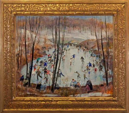 "Sunday Skaters, Central Park" by Martha Walter